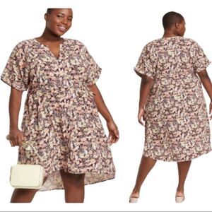 NWT Ava & Viv 2x Floral Tunic Dress